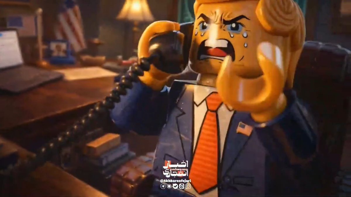 Iranians are famous with their cinema Their latest Lego movie will literally make Trump-Netanyahu alliance and Lego company go crazy and tremble from anger 😭😂🤣