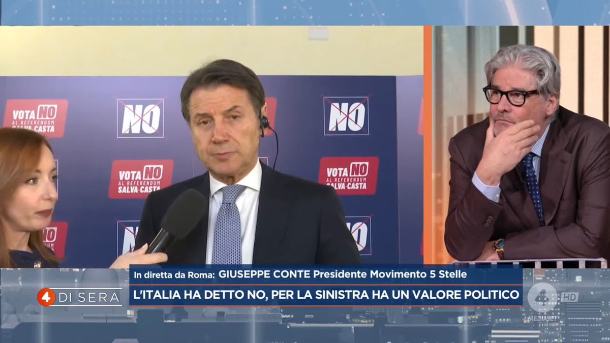 "Ora dimissioni di Santanchè e Delmastro" La dichiarazione di Giuseppe Conte nell’intervista in diretta a #4disera
