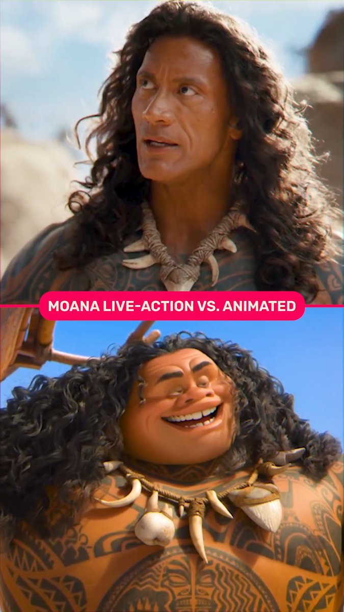 Live-action Moana vs. animated version 🌊🌊 How do you think the former stacks up against the original movie?