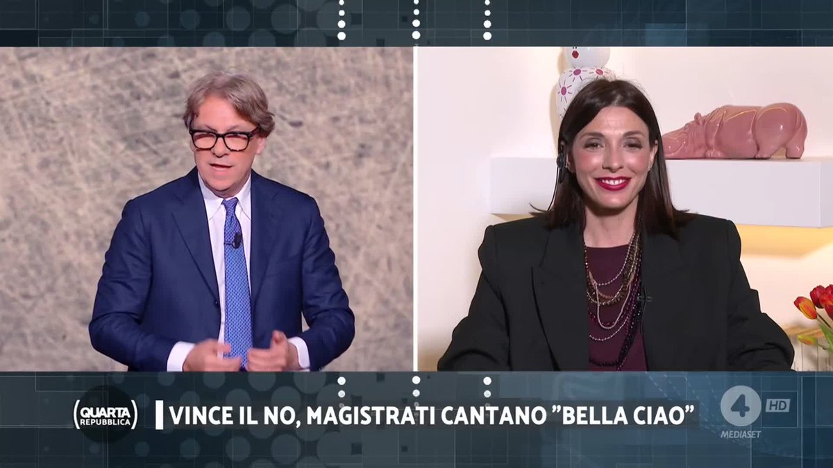 "Credo che invece fossero tutti magistrati, colleghi del mio ufficio di pretura. Il problema è che scegliere quella canzone dimostra la vera natura di una parte di magistratura." #Imparato #quartarepubblica