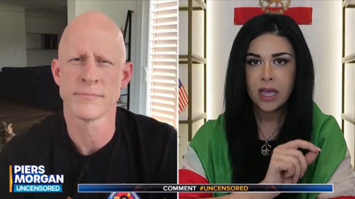 "You are insulting Iranians... have some respect!" Goldie Ghamari calls out Brian McGinnis for listening to "Islamic regime propaganda", adding that most Iranians are "grateful" for US intervention in Iran. 📺 Piers Morgan | Brian McGinnis | Goldie Ghamari | گلسا قمری 🇮🇷