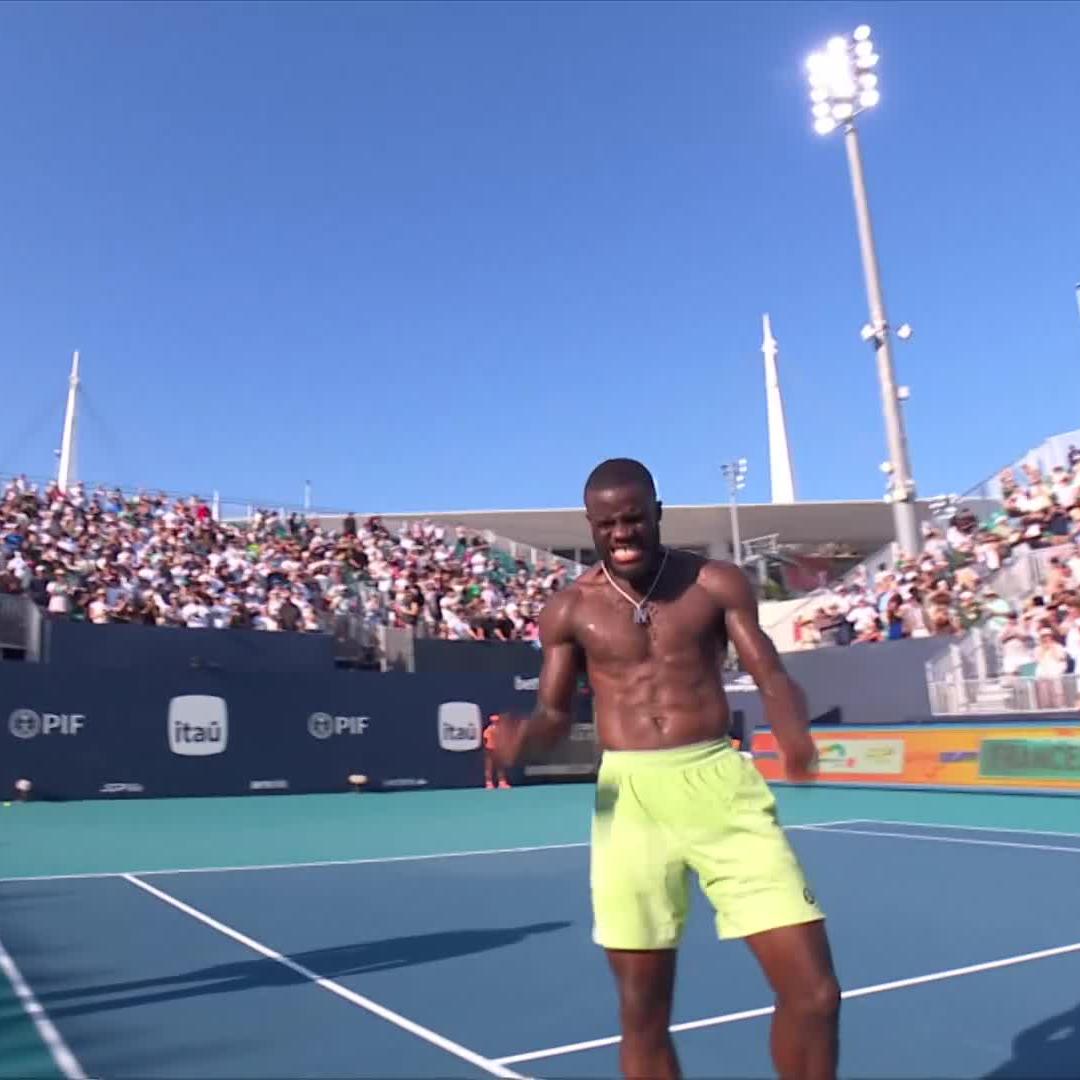 This is what it's all about 🔥 Frances Tiafoe #MiamiOpen