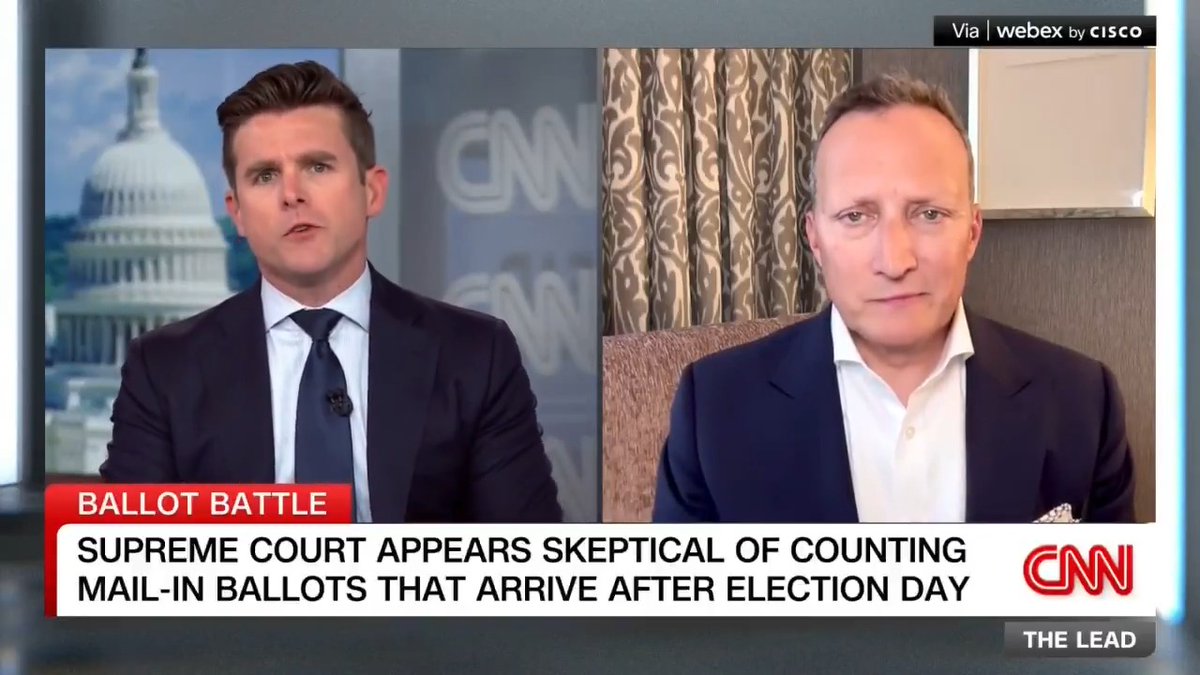 Election expert David Becker on how Supreme Court Justices are leaning on a case dealing with the counting of mail-in ballots: 'I'm not so sure about the tea leaves here. I think there were a few Justices that were still trying to figure this out.'