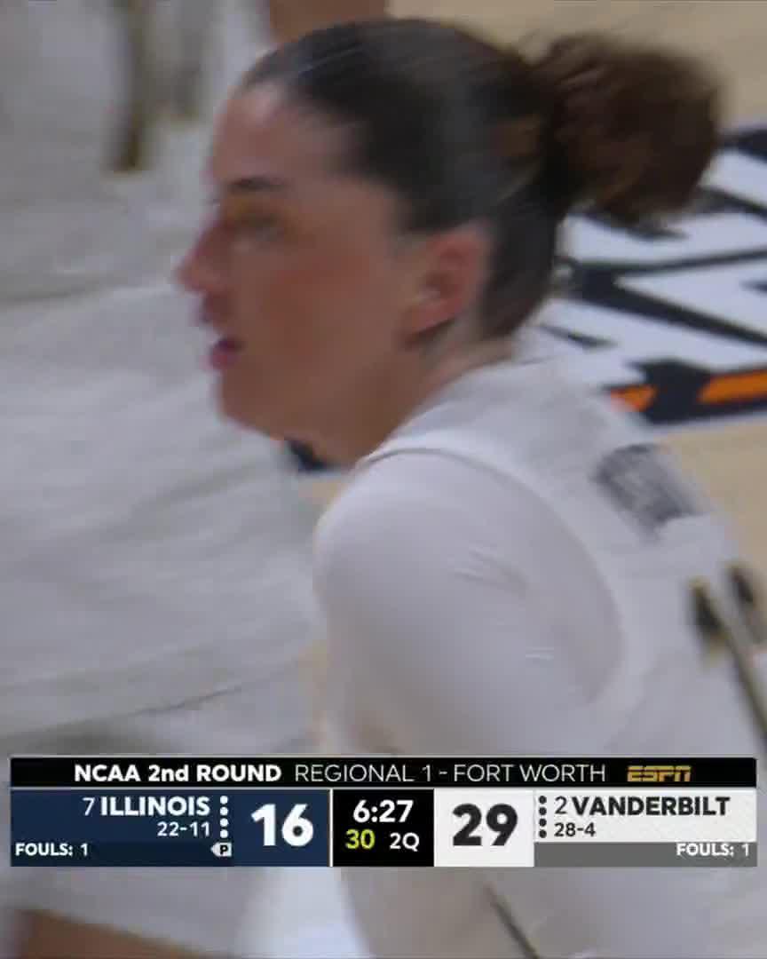 Dores letting it fly early! ☔️ Vanderbilt WBB x NCAA March Madness /ESPN2
