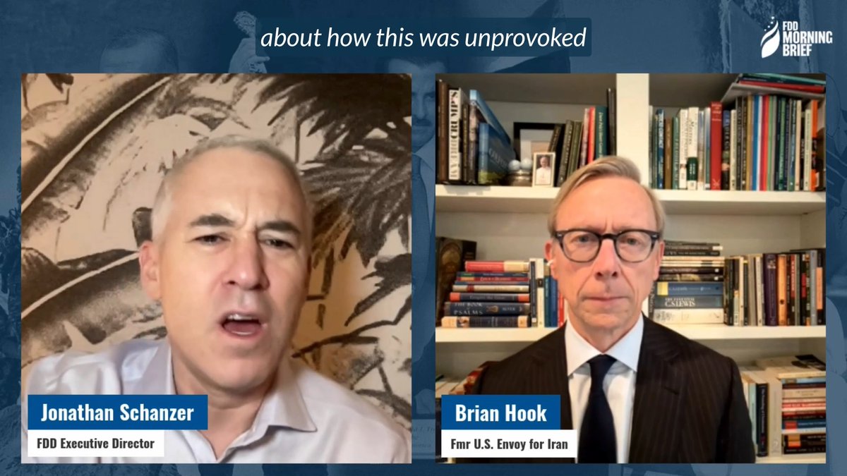 The U.S.' current war against the Iranian regime didn’t start yesterday. It started in 1979, when the Iranian regime took Americans hostage and never stopped calling for their deaths. 🔗 More from Jonathan Schanzer and Former U.S. Envoy for Iran Brian Hook on the FDD Morning Brief: