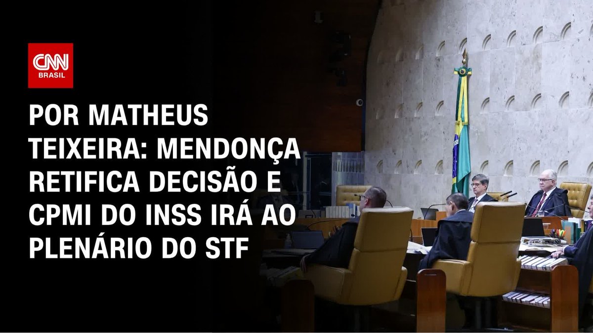 O Ministro André Mendonça mostrando como é que se faz. Agora, quem for contra a CPMI do INSS, terá que colocar sua digital e ele não tomará decisão monocrática.