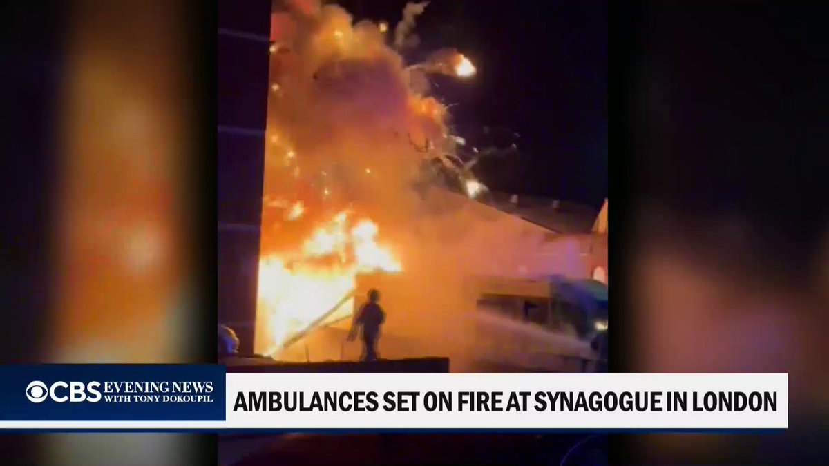 Police in London are investigating a suspected antisemitic hate crime after four vehicles belonging to a Jewish ambulance service were set on fire.