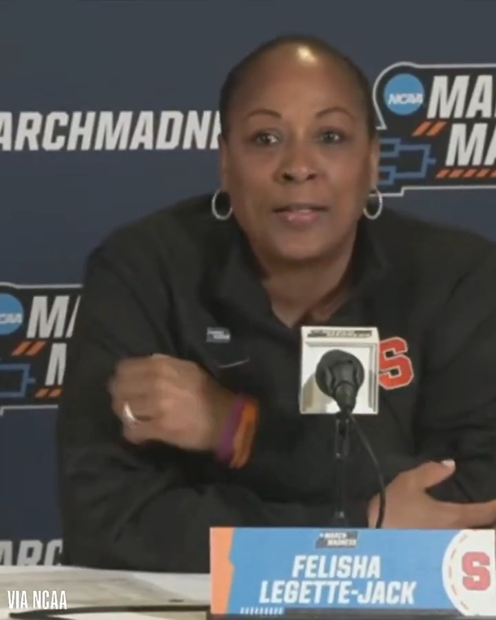 Syracuse coach Felisha Legette-Jack lamented her frustrations for her teams continuing to be eliminated by UConn in NCAA subregionals at Gampel "After being in this business for 37 years and to have to be in this particular bracket every freakin' year is unacceptable"