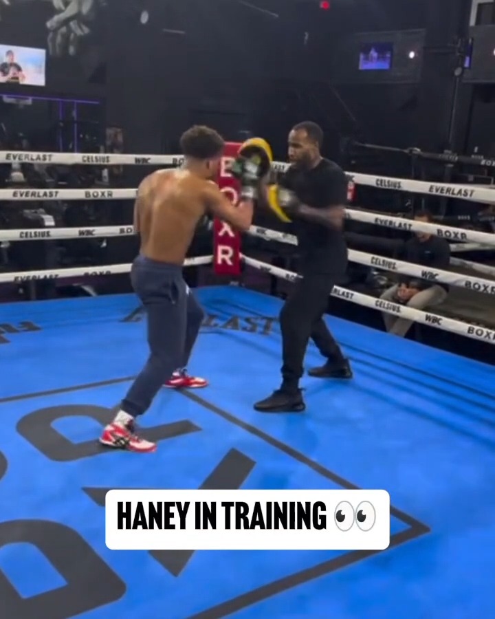 Devin Haney putting in work while awaiting his next fight date 🥊