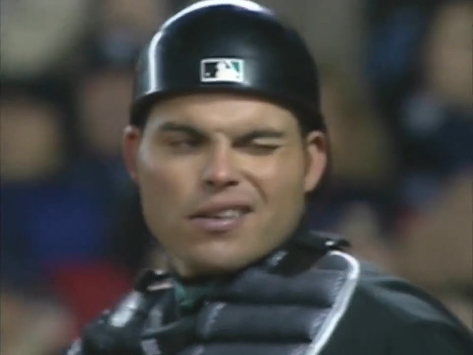 No catcher won more Gold Gloves than Pudge Rodriguez, who could make INSANE throws like this one 😱