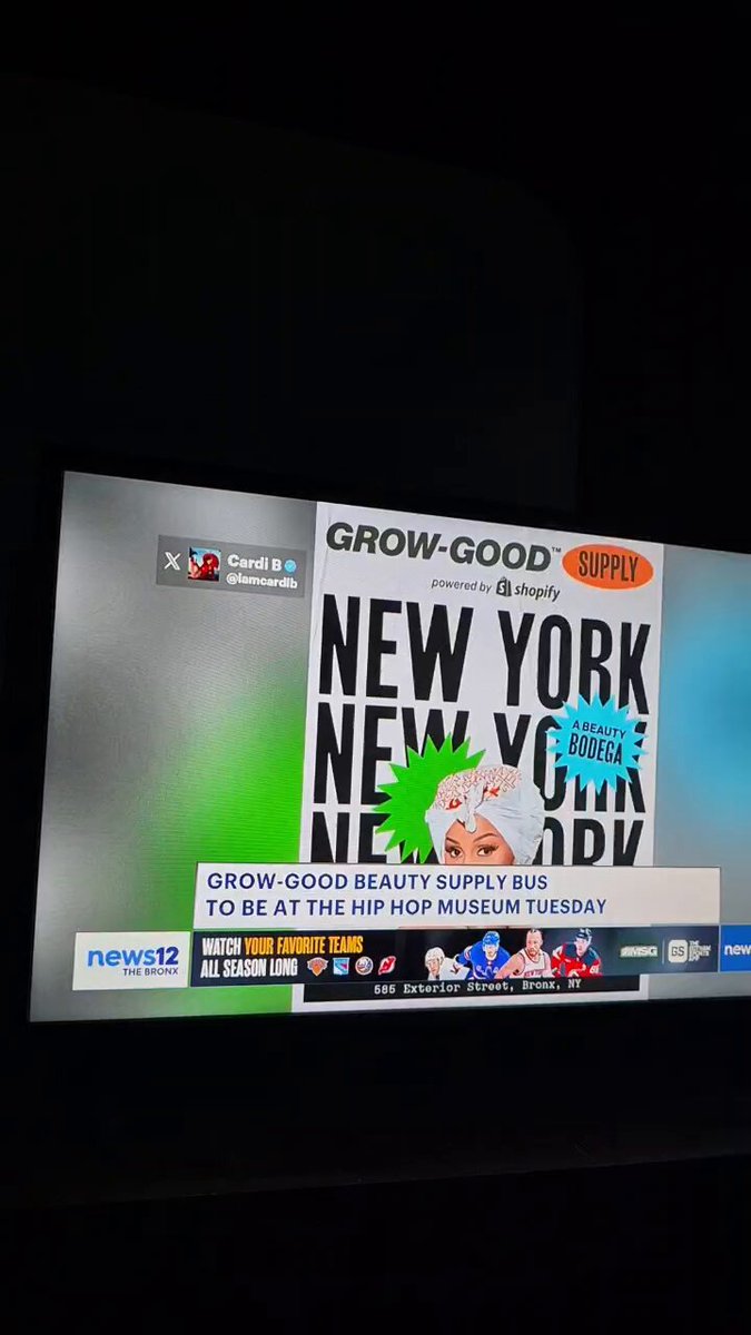 Cardi 's Good Grow Bus event was on the local news😍