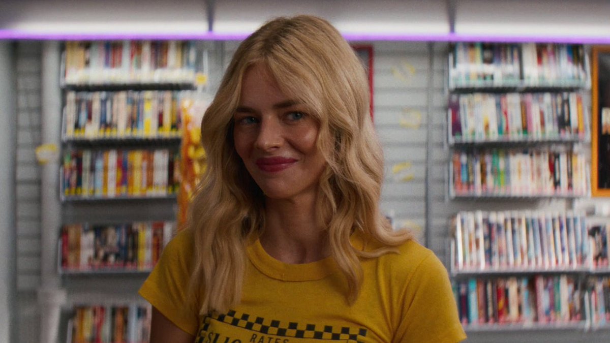 Samara Weaving and Kyle Gallner star in Carolina Caroline, which follows a young woman and con man's path of crime and passion across the American Southeast. In theaters on June 5.