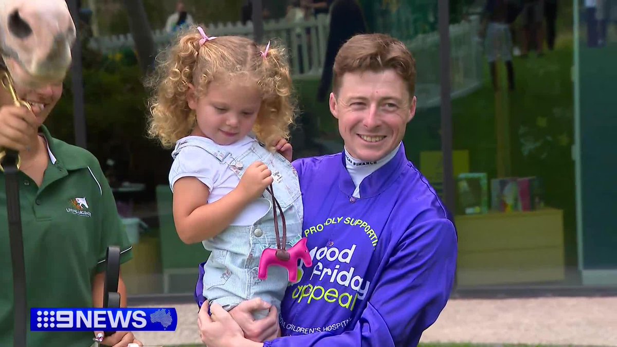 A champion of the turf and his mini-me have paid a special visit to patients from the Royal Children's ahead of the Good Friday Appeal. Also throwing his support behind the fundraiser, a top hoop who owes his life to the hospital. Isabel Quinlan #9News