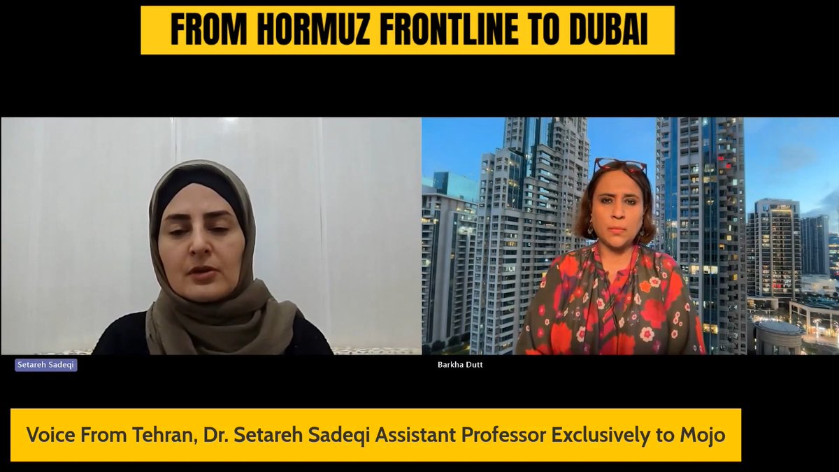 View From Tehran- "There's a Word Americans Use for Trump- it's called TACO (Trump always Chickens Out)- Professor at Tehran University- @LeelaKo speaks to me after Trump's announcement on halting attacks for 5 days. Full interview coming soon Mojo Story