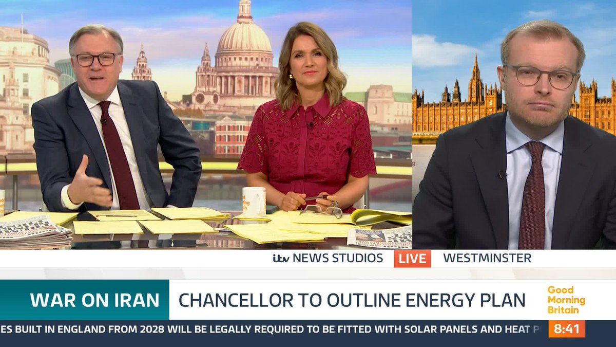 'It's right to say in April that bills will come down,' says Energy Minister, Michael Shanks. Ed Balls questions him as the Chancellor is expected to grant powers to the competition watchdog, to prevent companies profiteering from the Iran War, amid concerns about soaring costs.