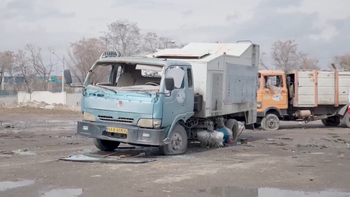 Absolute insanity. Why would US and Israeli jets drop massive bombs on a garbage truck parking lot? A journalist explains the sinister strategy: they are intentionally destroying civilian infrastructure and sanitation to force societal collapse and desperation.