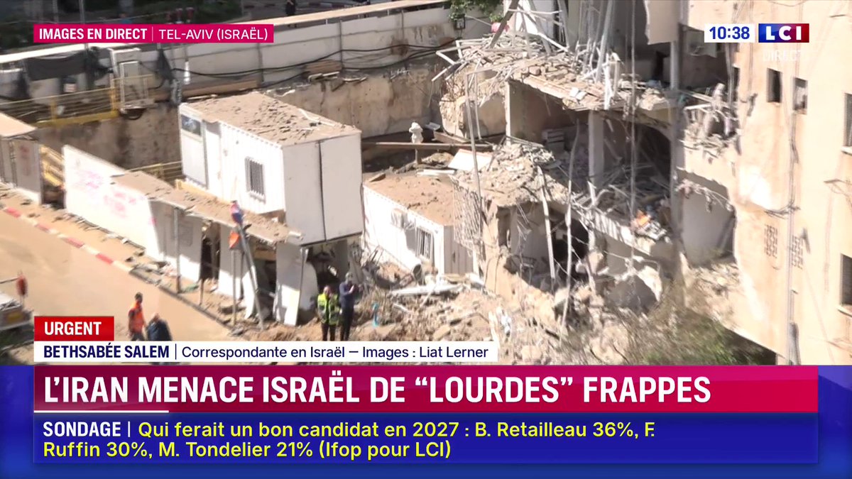 🔴 L'Iran menace Israël de "lourdes" frappes 🗣️ "Il y a ces tirs de missiles qui s'accélèrent, maintenant quelle est la raison ?" 📺 Bethsabee SALEM &amp; liat lerner à Tel-Aviv sur LCI