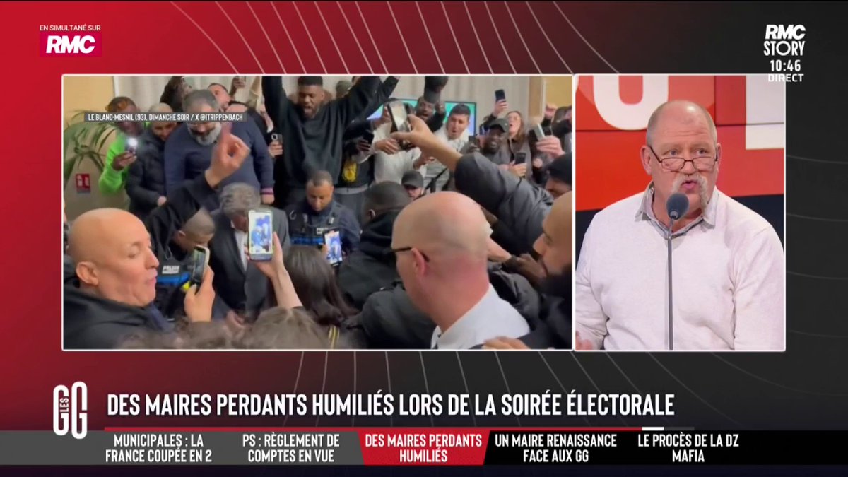 🗳️ Des maires perdants humiliés après le second tour 🗣️ La colère de Didier Giraud: "Ceux qui gagnent ne sont pas fréquentables. Dans la liste, les vainqueurs sont des LFI. Il faut mettre un nom sur le problème: les soutiens de LFI ne savent pas se comporter." #GGRMC
