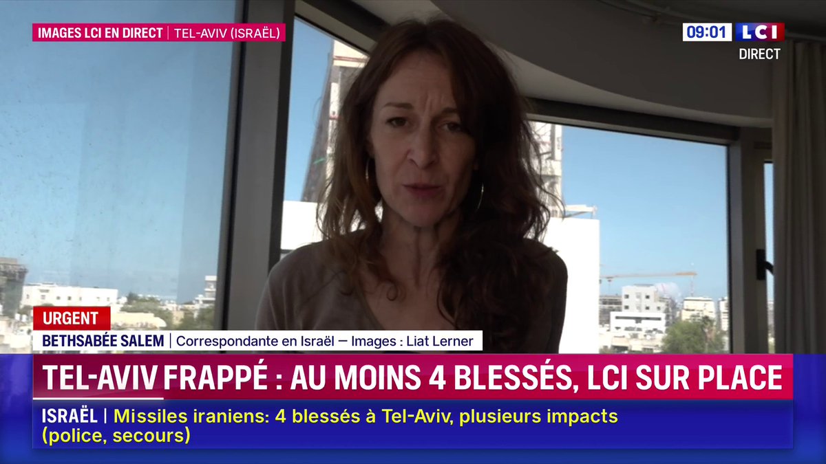 🔴 Tel-Aviv frappé : LCI est sur place Les dégâts sont impressionnants, Bethsabee SALEM est sur place ⤵️