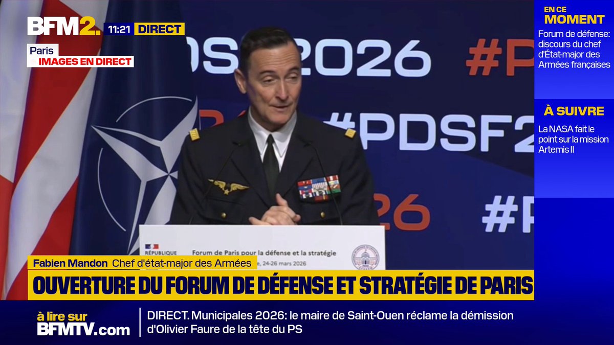 États-Unis : "L'Europe n’est plus leur priorité. Ils nous l’ont dit. Ils le disent en ce moment. Et ils nous le disent en ce moment qu’ils auront du mal à aider l’Ukraine comme ils le faisaient", déclare le chef d'état-major des Armées Fabien Mandon #BFM2