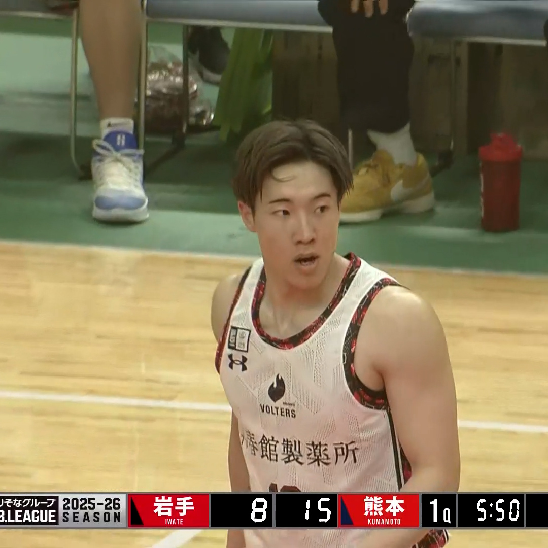 新天地での活躍が止まらない📈 #西田公陽 キャリアハイ13得点🔥 チームも全員出場で連勝街道を突き進む💨 #岩手ビッグブルズ 🆚 #熊本ヴォルターズ 🏀りそなグループ #Bリーグ🏀 B2第26節|GAME1 見逃し視聴はこちら👇 #バスケットLIVE 配信中📡 B.LEAGUE(Bリーグ) 熊本ヴォルターズ