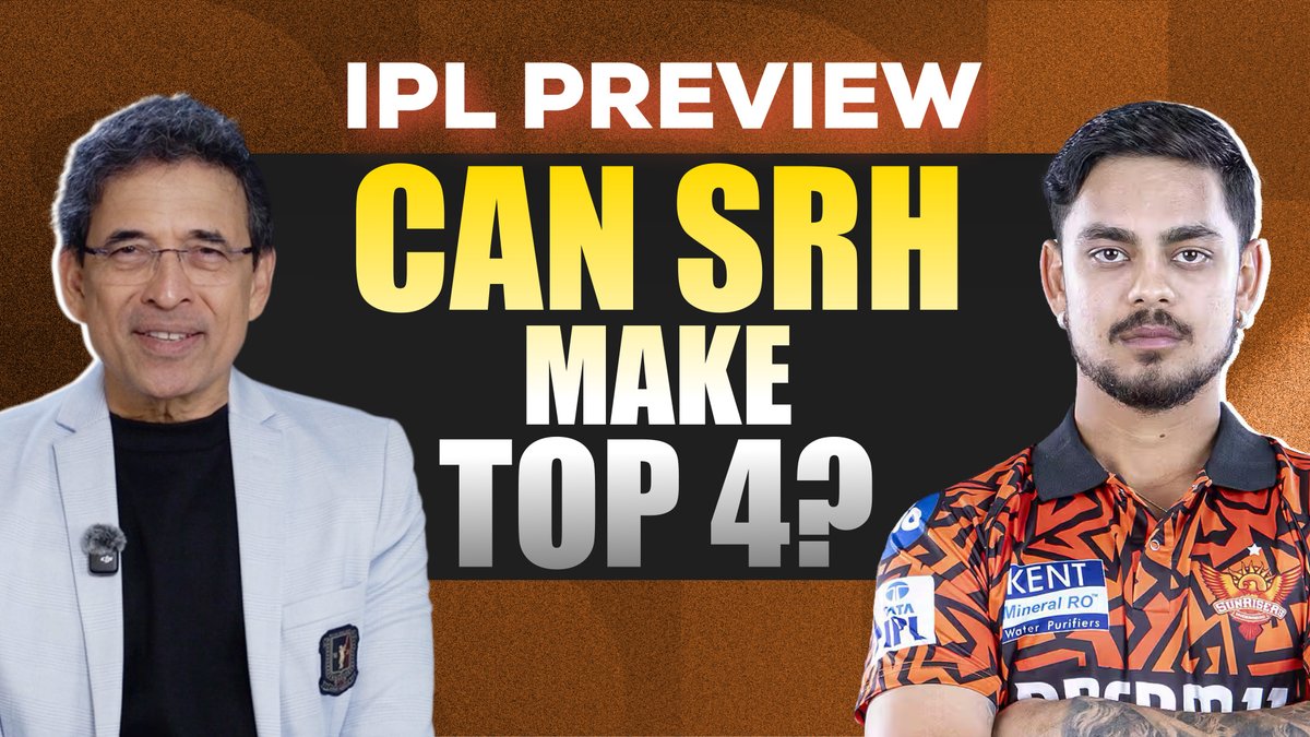 SRH's Top 3 looks scary in Ishan, Head & Abhishek 🔥 Can Hyderabad make the IPL 2026 playoffs ❓ Watch Harsha Bhogle's preview 👇 #IPL2026 #SRH