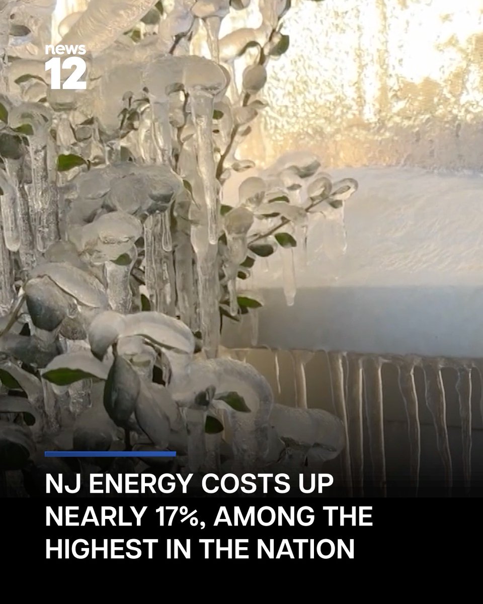 ENERGY INCREASE: New Jersey residents are facing one of the steepest energy price hikes in the country, with costs jumping nearly 17%, according to a report. See how much Garden State residents paid on average between 2024 and 2025. READ MORE: #News12NJ