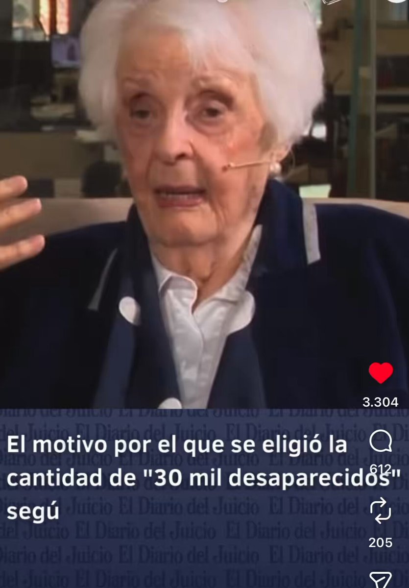 Mi reconocimiento a Graciela Fernández Meijide … que no necesito de la mentira para describir su desgracia … una mujer que no lucro con su dolor !! No fueron 30 mil y Graciela te lo describe 👏👏👏👏