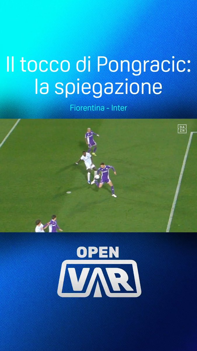 Il tocco di Pongracic in #FiorentinaInter ⚠️🕵️‍♂️ L’analisi dell’episodio ad #OpenVAR, disponibile ora sull’app #DAZN 📲