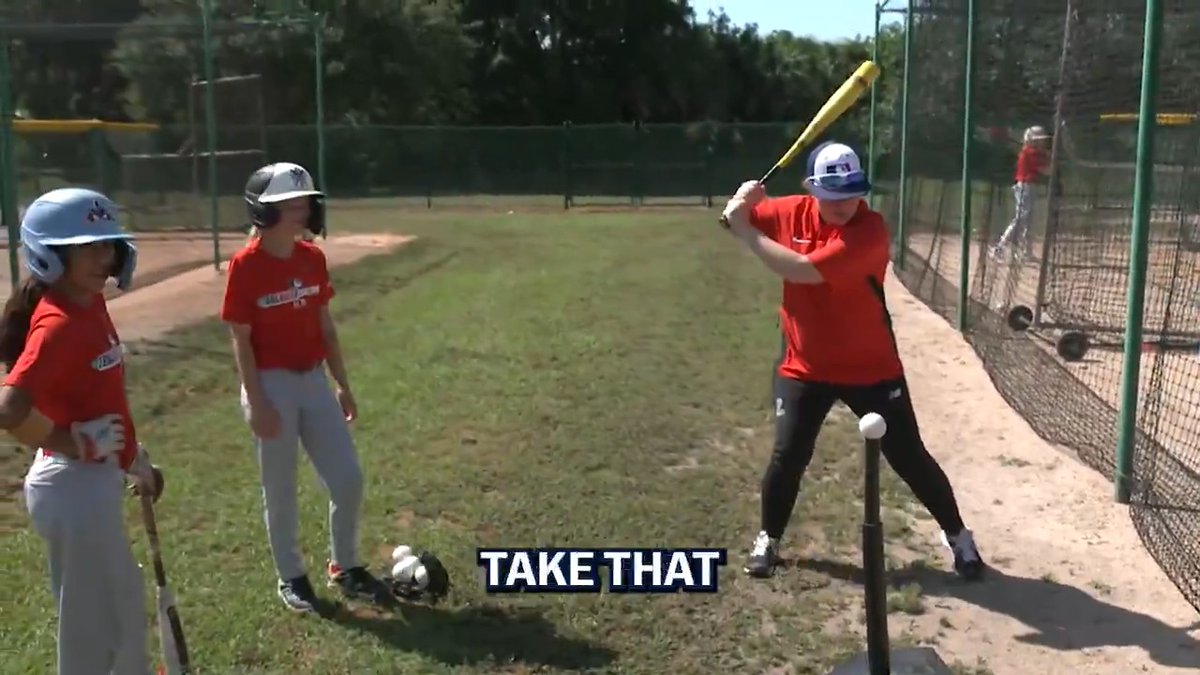 "Everything we're gonna do, we're gonna do with a purpose." MLBDevelops coach Robin Wallace walks us through some drills to help hit the ball to all fields! #WomensHistoryMonth