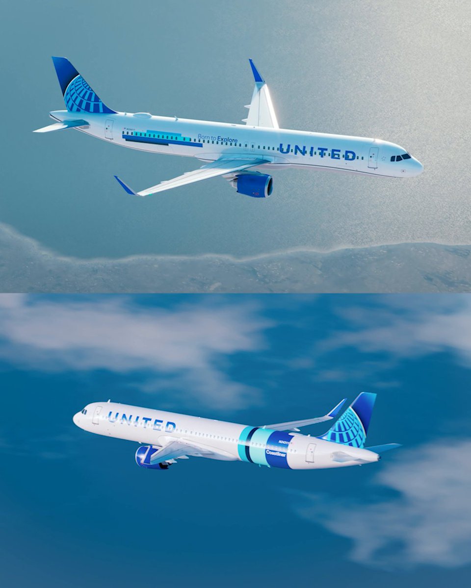 Introducing the A321XLR and Coastliner A321neo, two new aircraft with the United Elevated interior both featuring: ✨ Lie-flat United Polaris business class seats with all-aisle access 💺 For the first time on a single-aisle plane — United Premium Plus (with a →retractable← divider) 📺 The biggest Economy screen in the world 🔋 Chargers everywhere 🍪 Self-serve snack bar