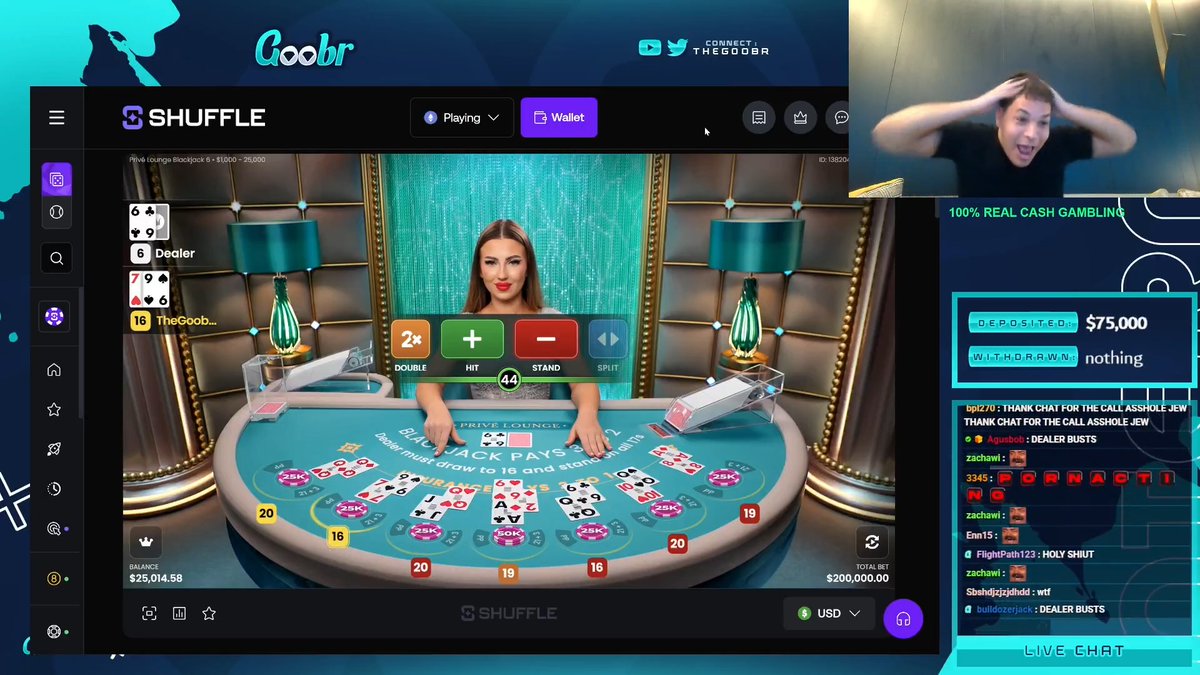 🚨 BIGGEST LIVE MISTAKE EVER... Streamer Plays 7 Hands of BlackJack and Loses $500,000 😭😭