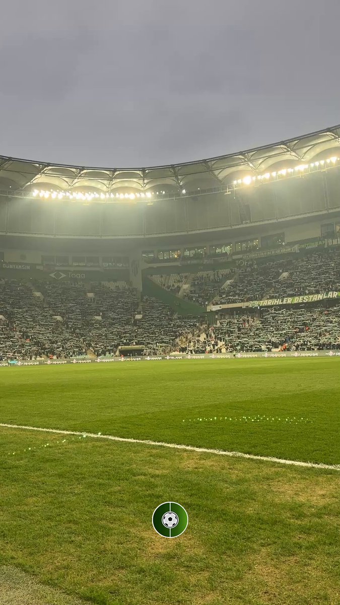 Bursaspor-Gebzespor maçı öncesi Gökhan Kırdar eşliğinde 'Cendere'.