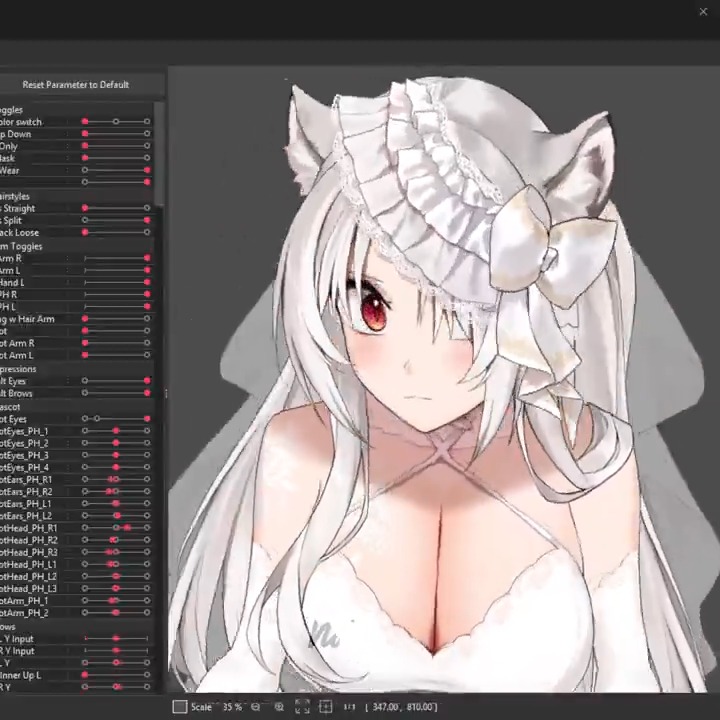 I know it doesn't look like it, but that shoulder hair piece took years off of my life 😭 #Live2D Art: @/Oyazuly Vtuber: @/missy_vtb