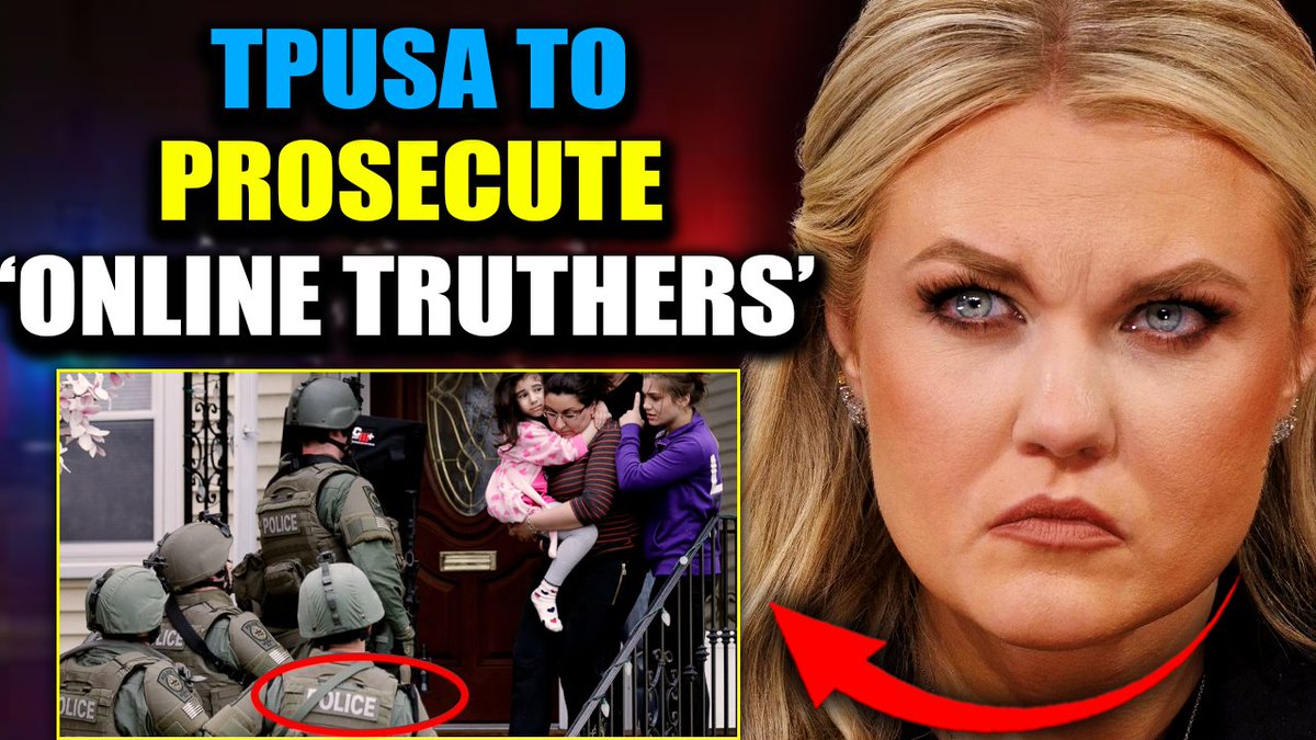 TPUSA Lawyers Threaten to Prosecute ALL Social Media Users Who Spread Erika Kirk 'Conspiracies' Have you liked or shared a video critical of Erika Kirk or TPUSA? Have you questioned the official Charlie Kirk narrative online - maybe dropped a comment, reposted a clip, or just watched a series of Candace Owens videos? Then you might want to listen to this. Because right now, if you've ever engaged with content digging into the Charlie Kirk assassination cover up, you're already being monitored and added to a list.