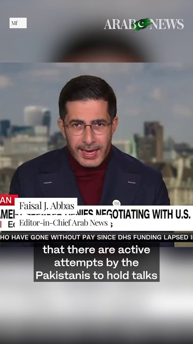 #WATCH: “I wouldn’t be surprised if Pakistan plays a major role in such negotiations.” Arab News Editor-in-Chief Faisal J. Abbas | فيصل عبّاس says Pakistan could play a key role in Iran talks, citing its strong ties with Saudi Arabia, US and leadership links that position Islamabad as a trusted mediator.
