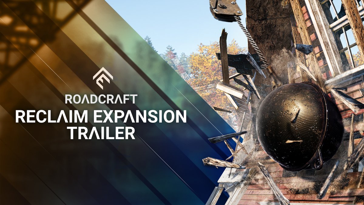 The #RoadCraft Reclaim Expansion is here! 🗺️ 2 new maps: Autumn Collapse &amp; Summer Drought 💥 Demolition and salvage gameplay 🚚 4 new vehicles &amp; 3 variants 🚧 New themed missions 🏗️ A future vehicle pack included Get it now: