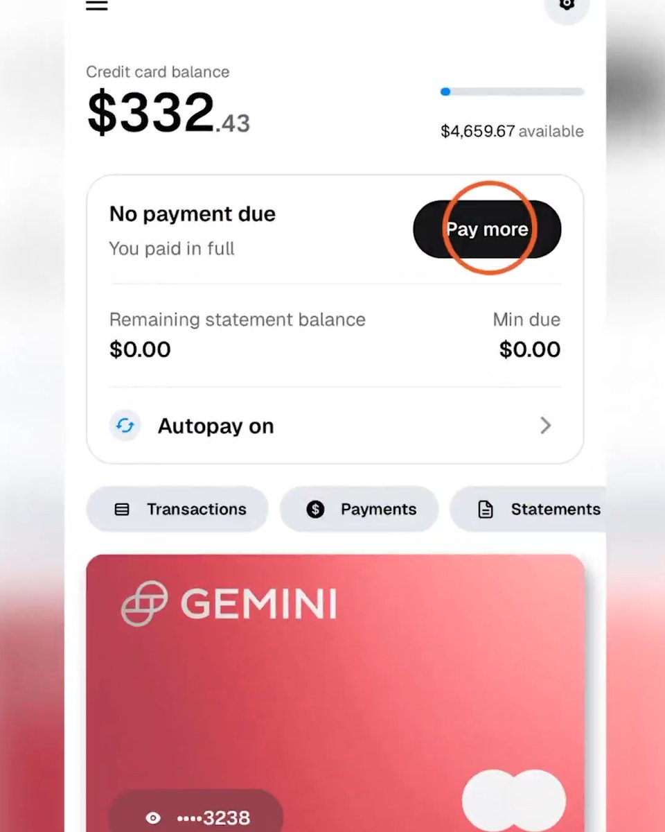 One of the most requested features is here Gemini Credit Card balances can now be paid instantly with crypto, directly from your exchange balance