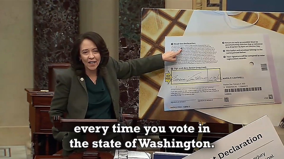 Every WA voter attests they are a U.S. citizen. The penalty for lying is ≤5 yrs in prison &/or a $10k fine. And somehow people think that immigrants who won’t even go to the grocery store, who are afraid take their kids to school, are signing up for a felony by voting illegally?