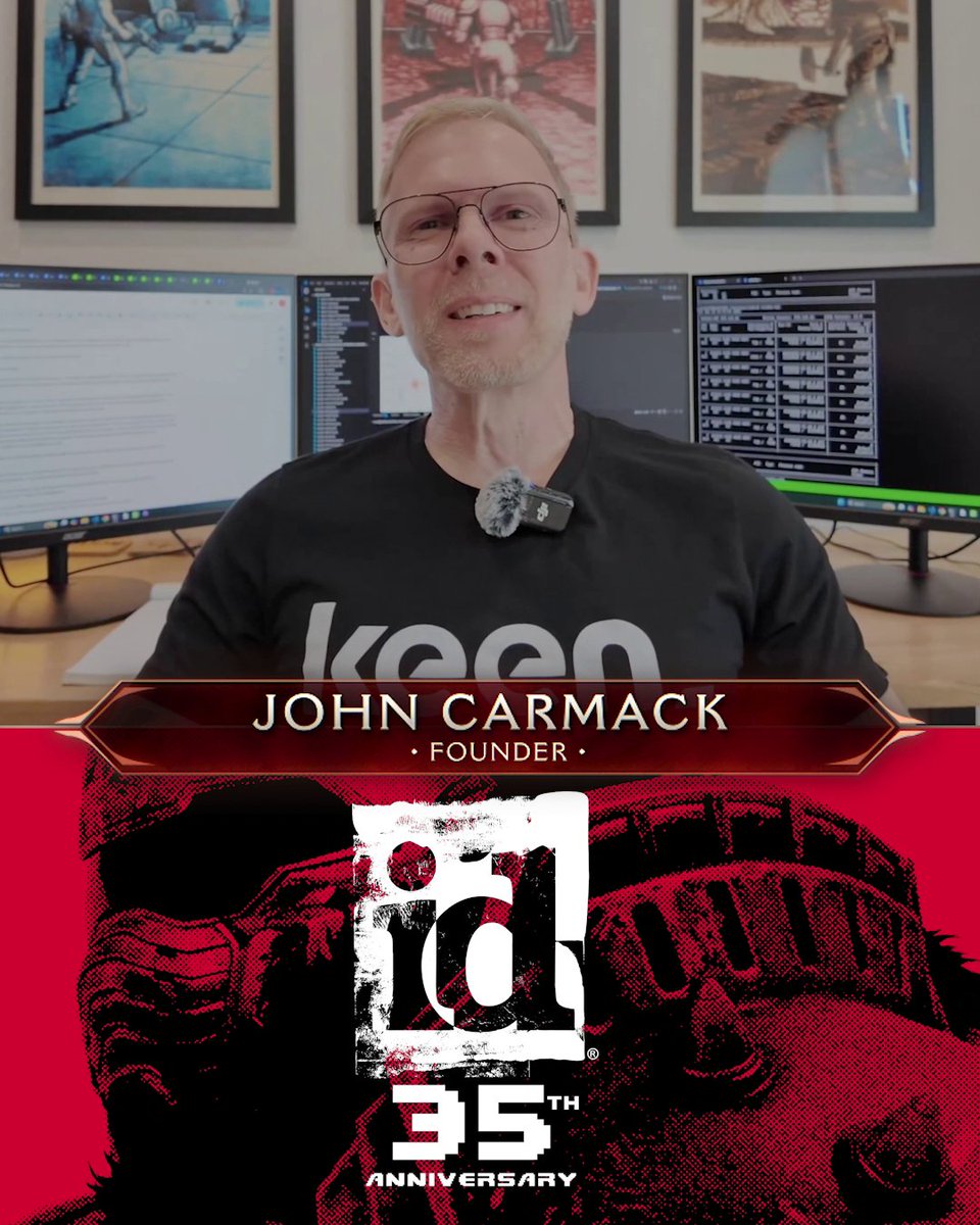 A message from co-founder John Carmack (John Carmack) from our id Software 35th Anniversary stream.