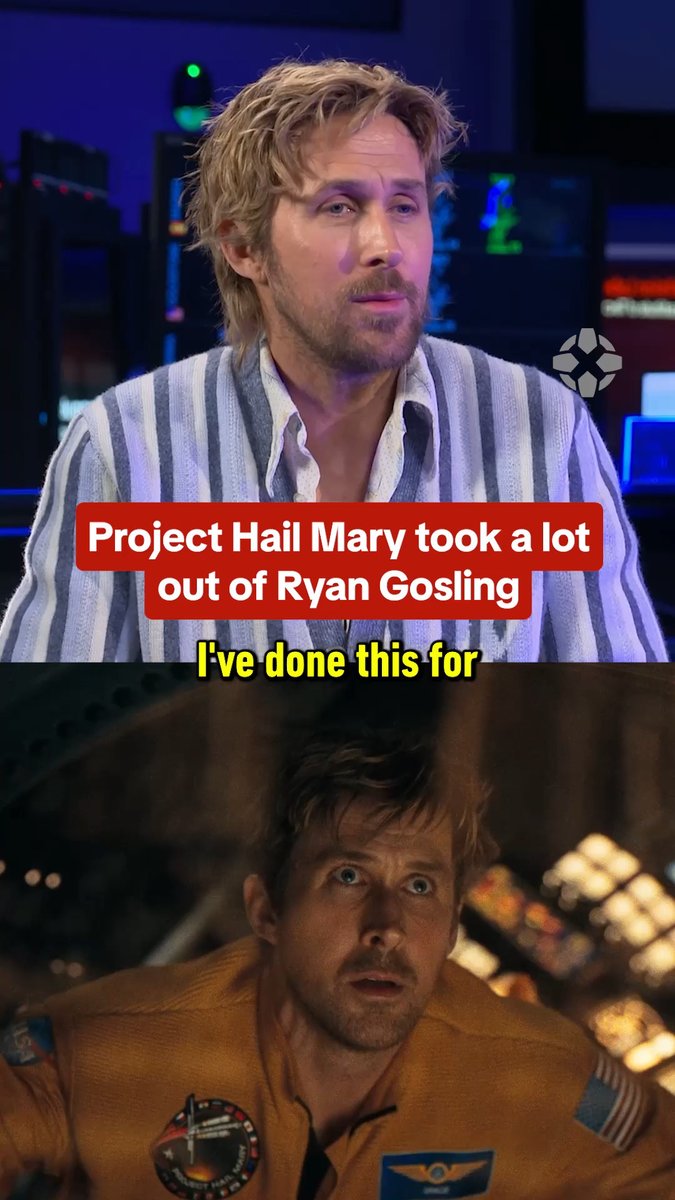 Ryan Gosling says Project Hail Mary is a culmination of 30 years of acting experience.