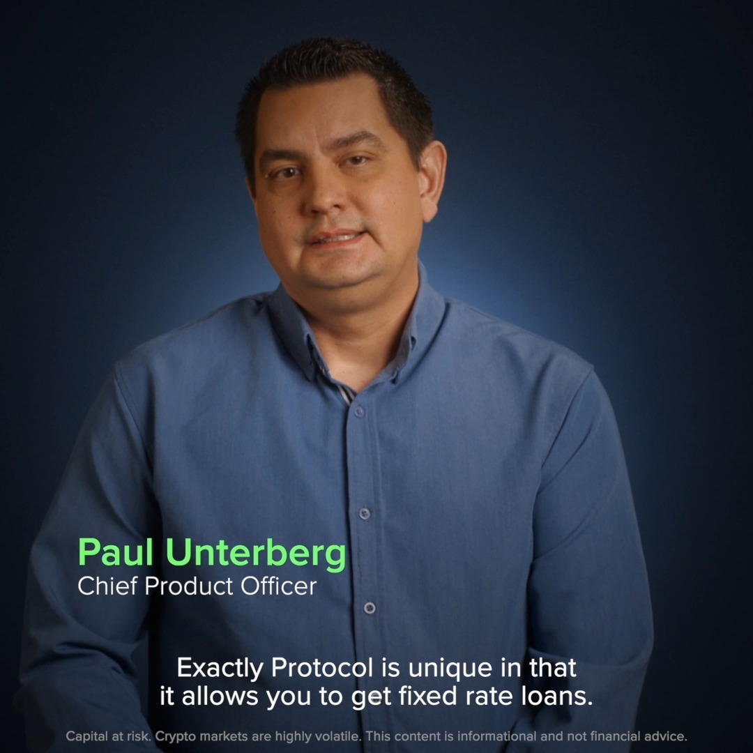 Uphold’s Paul U. explains how the Exa Credit Card, powered by Exactly Protocol 𝚵, provides fixed-rate loans without the need to sell crypto assets. Keep your positions intact while spending against your holdings in the real world.