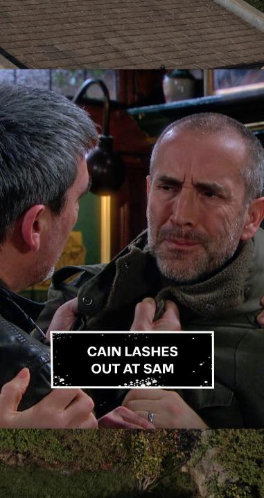 Think Sam's words hit Cain harder than a punch... #Emmerdale