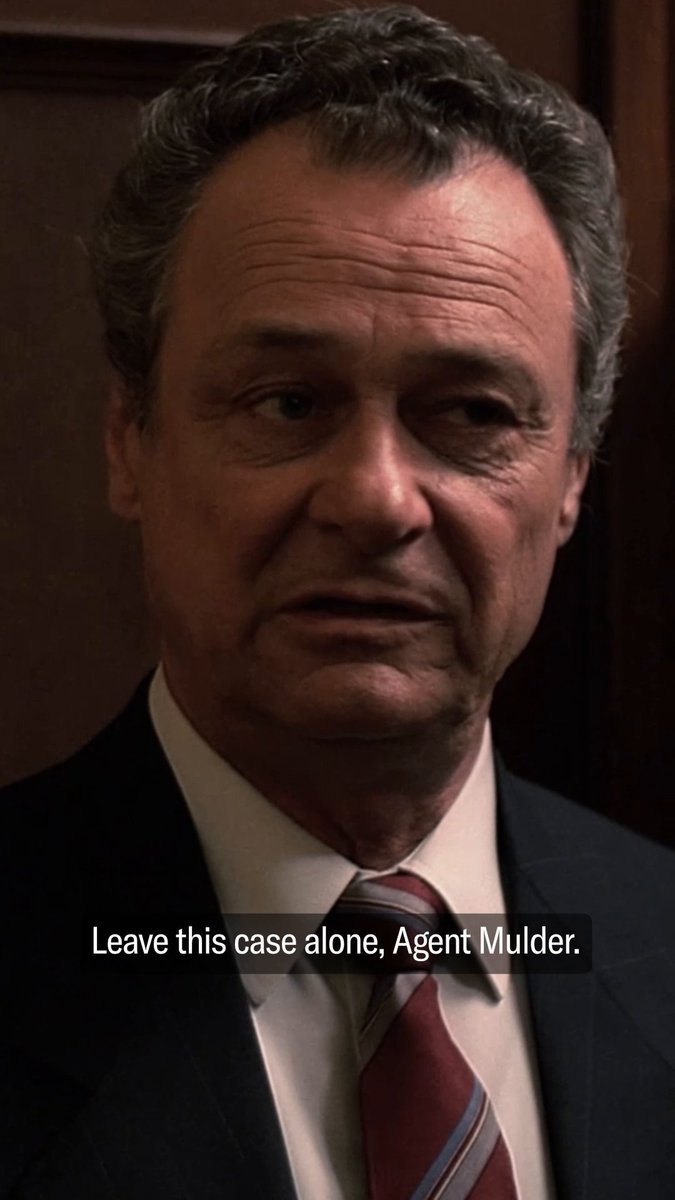 When the warning feels more like a threat 😒 #xfiles