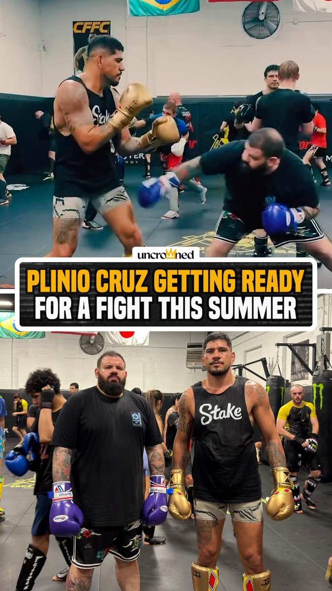 Plinio Cruz is putting in work &amp; is serious about landing a fight this summer 😤🥊