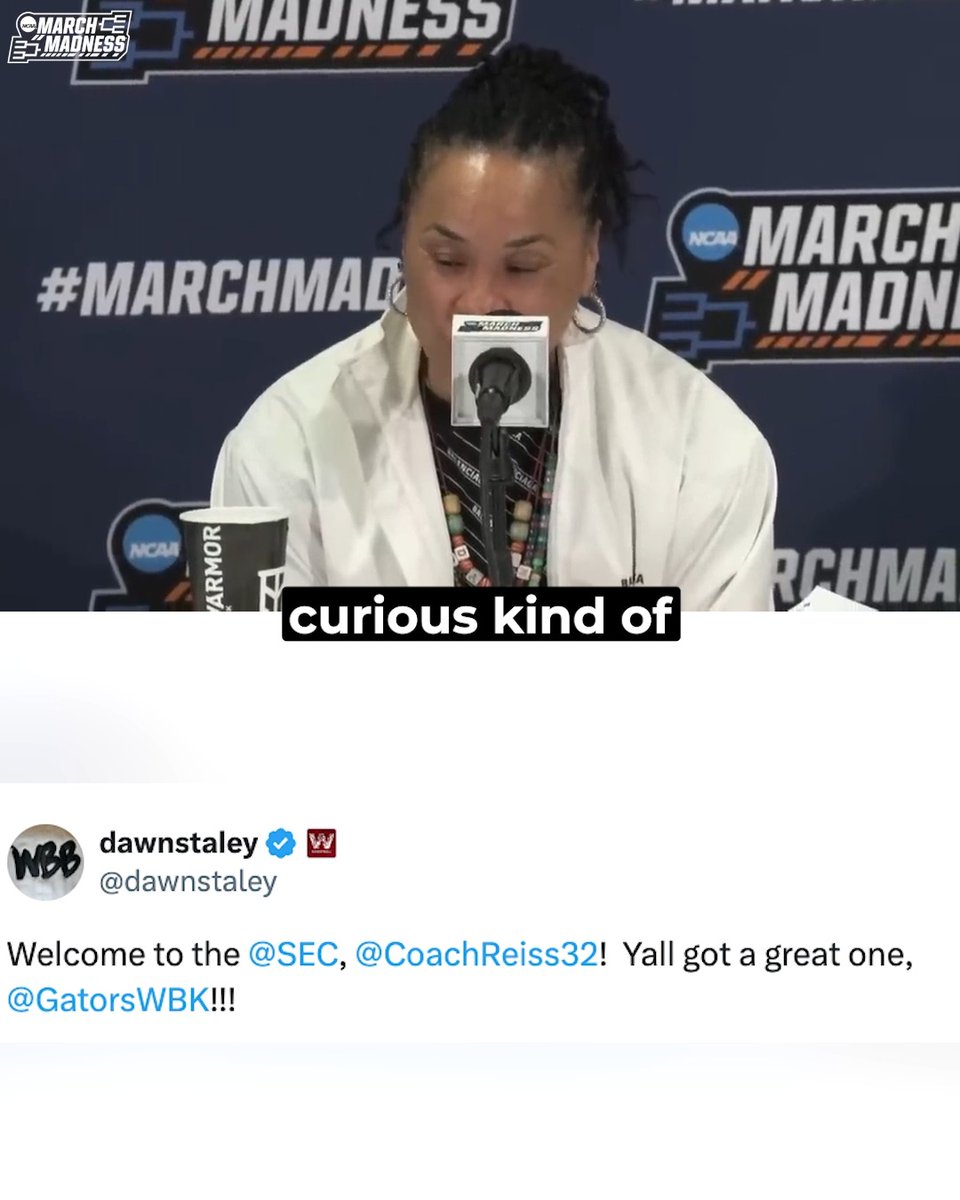 "I think Tammi's built for high level basketball." dawnstaley congratulates her former UVA teammate and roommate, Tammi Reiss, on becoming the new head coach at Florida. #MarchMadness