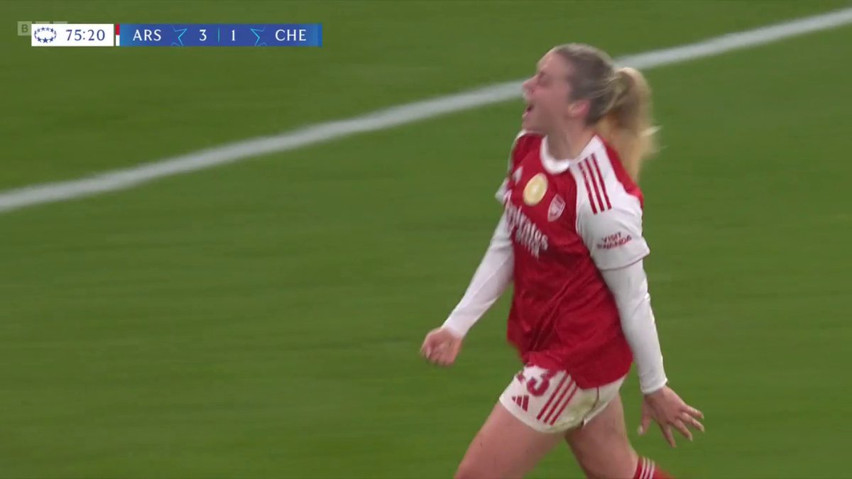 Two goal cushion-restored! Alessia Russo on target for the Gunners! Watch live: #BBCFootball #UWCL
