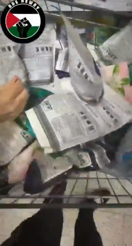 A group of BDS activists in Newry, Northern Ireland 🇬🇧, filmed themselves entering a supermarket and removing Israeli products from the shelves. Walking in and deciding what others are allowed to buy. Not because of what the products are. But because they are Israeli. Targeting something solely because of its origin has a name. At what point do we stop pretending this is just activism?