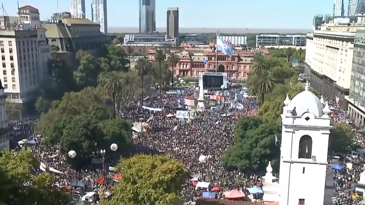 "Plaza de Mayo": Por la marcha en el Día Nacional de la Memoria por la Verdad y la Justicia