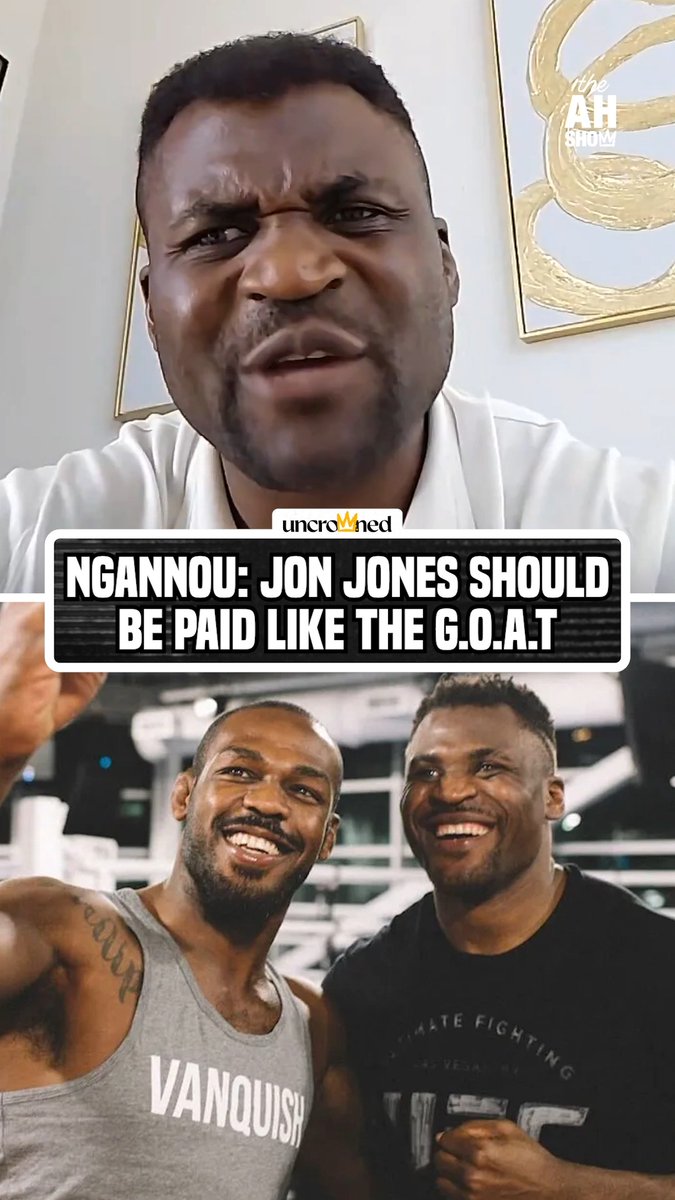 "If the GOAT is not respected, then who should be respected? I worry if the GOAT is being treated like that." Ngannou has a point 🤔🐐 #HelwaniShow
